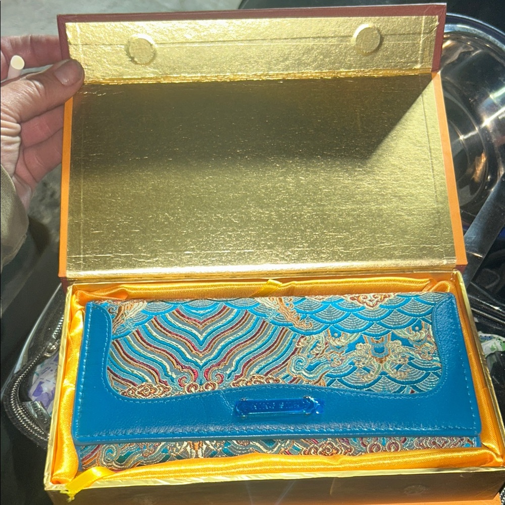 Japanese silk Women's Clutch Wallet